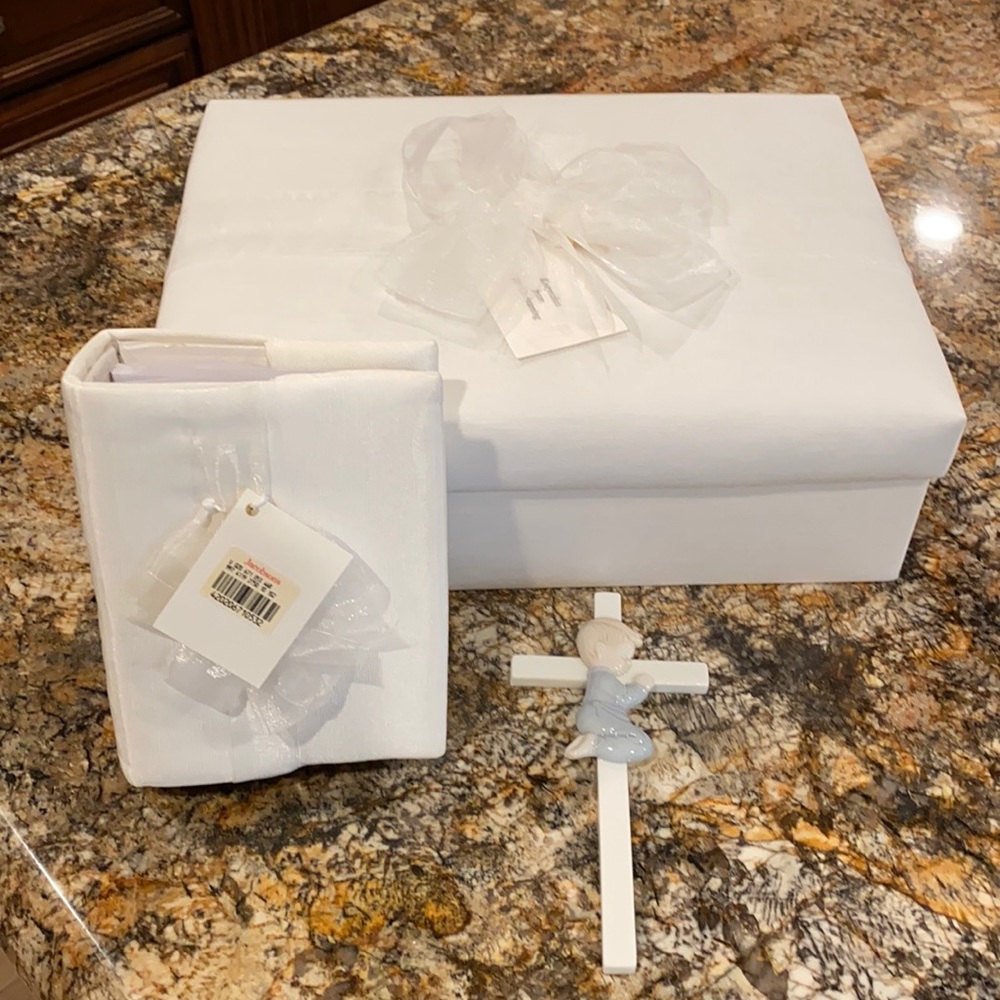 Christening keepsake set